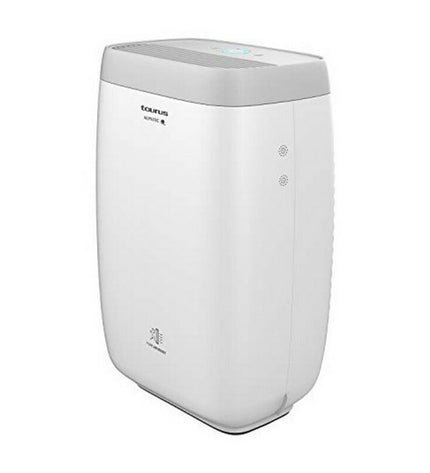 Portable Taurus air conditioner AP2040 in white with silver accents, designed for home and kitchen cooling.