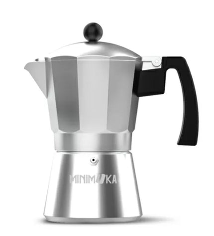 Zilverkleurige Taurus Italiaanse koffiepot KCP90012 12T met aluminium, 12 kopjes voor huis en koken, keuken en koffiezetten