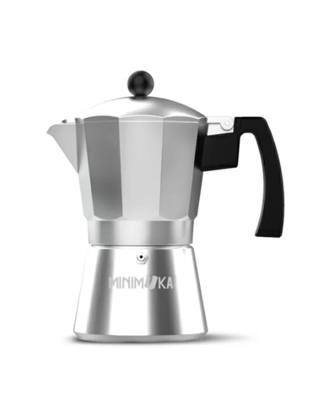 Zilverkleurige Taurus Italiaanse koffiepot KCP90012 12T met aluminium, 12 kopjes voor huis en koken, keuken en koffiezetten