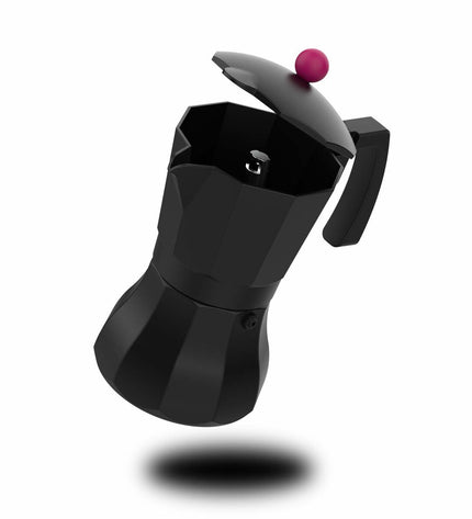 Taurus Italiaanse koffiepot KCP9009I 9T zwart roestvrij staal en aluminium, 9 kopjes, geschikt voor huis en koken, koffie en thee