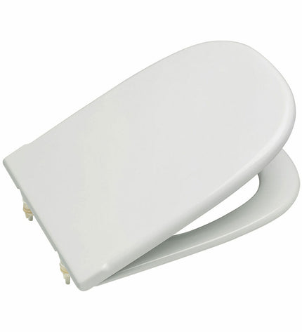 Roca toilet seat A801327004 in white, measuring 327x450x60 mm, with smooth surface and hygienic design, for bathroom use