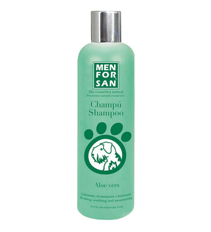 Menforsan herbal dog shampoo bottle, 300 ml, with natural herbal ingredients, designed for canine grooming and cleanliness.
