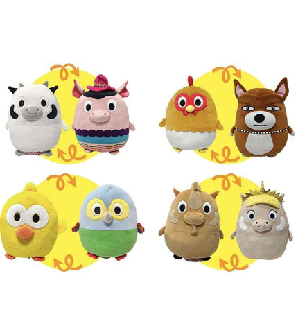 Soft Bandai stuffed animal plush toy, cuddly and colorful, designed for children’s play and comfort.