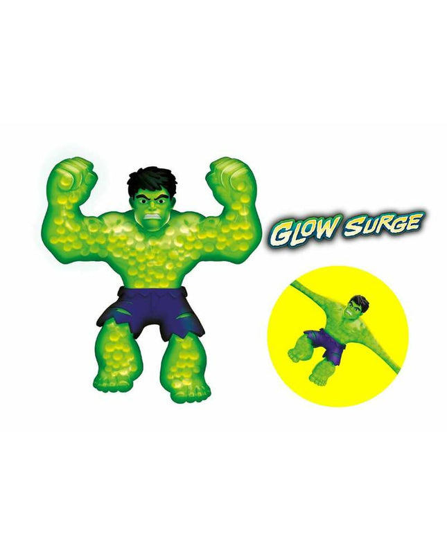 Bandai Marvel Glow Surge Hulk action figure, 13 cm tall, featuring glowing effects and detailed superhero design.