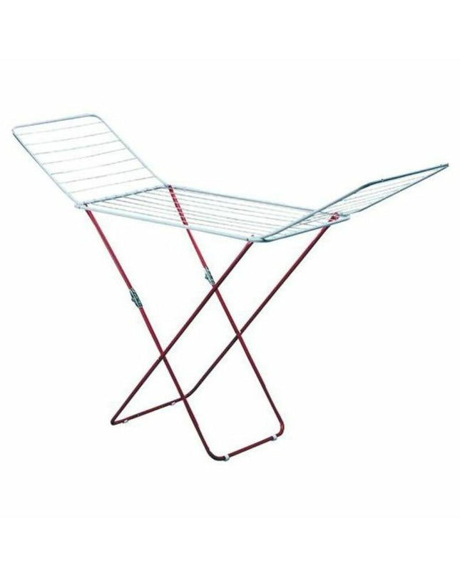 Green Garhe clothesline with winged design for household laundry and organization, mounted on a wall