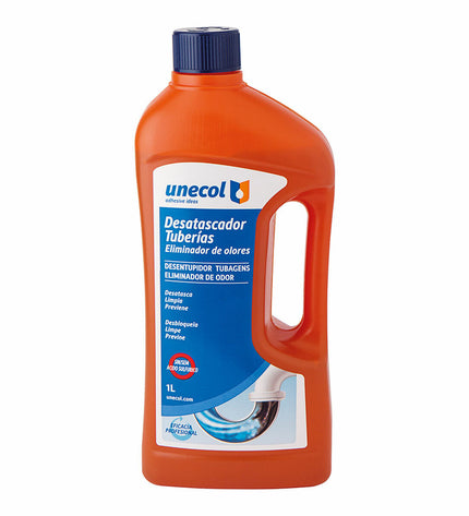Unecol 1L plunger for household cleaning and kitchen use, featuring a sturdy handle and rubber cup for effective clog removal.