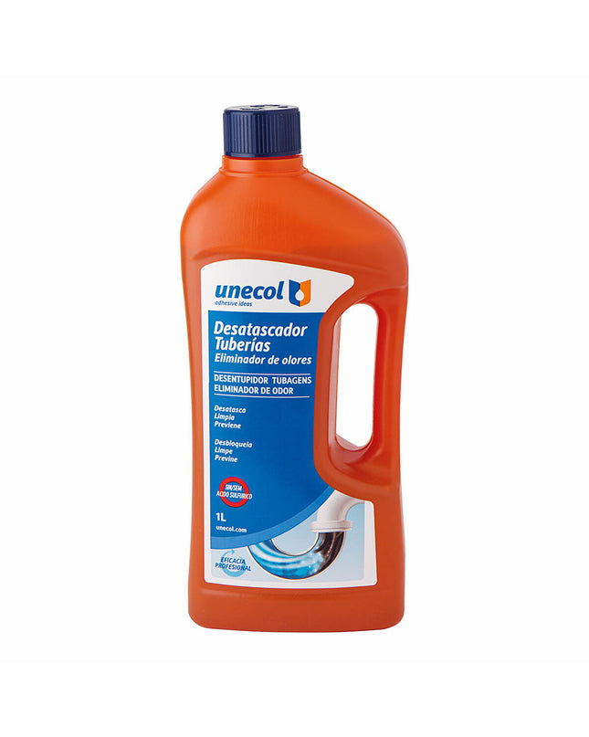 Unecol 1L plunger for household cleaning and kitchen use, featuring a sturdy handle and rubber cup for effective clog removal.