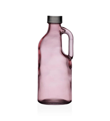 Pink Versa Waterfles glass and aluminum water bottle for sports, outdoor activities, camping, and hiking.