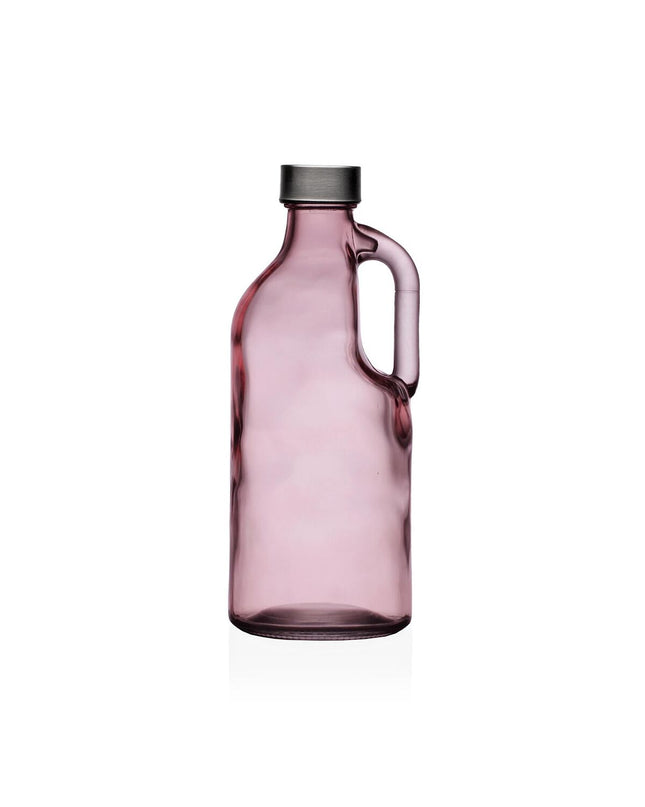 Pink Versa Waterfles glass and aluminum water bottle for sports, outdoor activities, camping, and hiking.