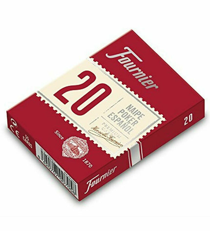 Fournier Poker Speelkaarten set with 55 cards, featuring classic design, ideal for card games and magic tricks.