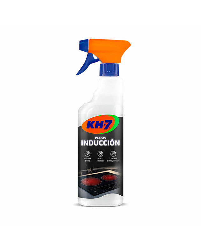 KH7 Schoonmaakster household cleaner spray bottle, used for home cleaning and kitchen surfaces, with blue and white label.