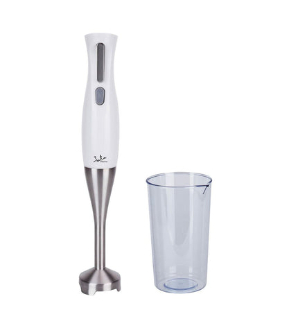 JATA BT175 900W hand blender with stainless steel blending shaft and control buttons, ideal for cooking and kitchen tasks.