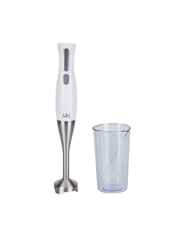 JATA BT175 900W hand blender with stainless steel blending shaft and control buttons, ideal for cooking and kitchen tasks.