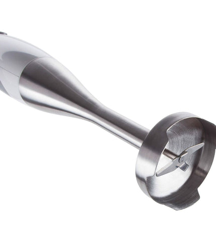 JATA BT175 handblender with 900W motor, showing the sleek black handle and blending shaft for kitchen use.
