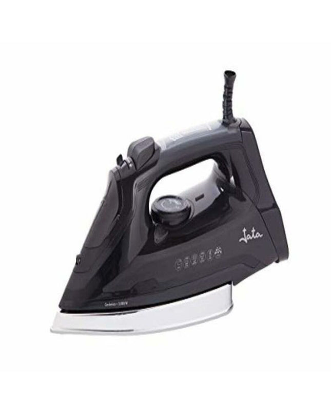 JATA PL598C 3000W steam iron for home use with digital controls and ergonomic handle, suitable for efficient clothing ironing.