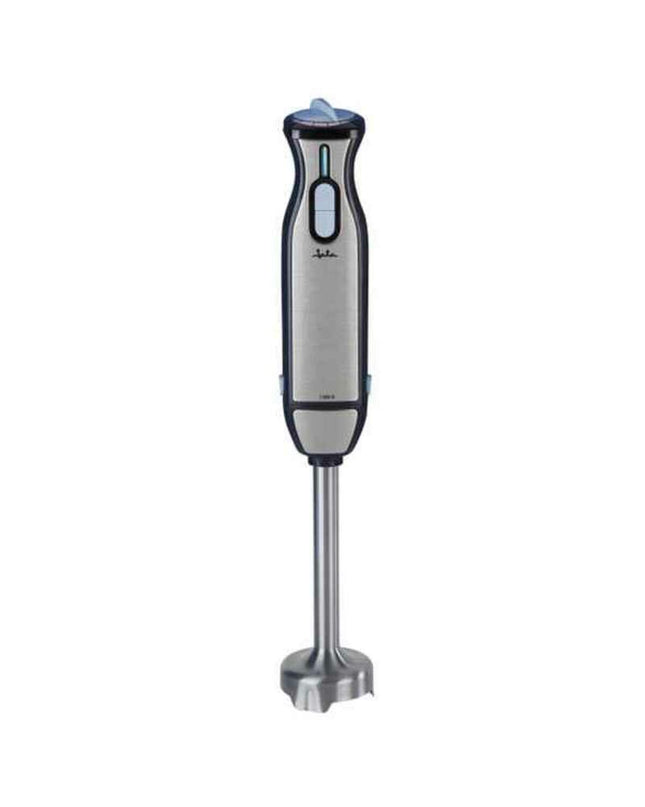 JATA JEBT5026 stainless steel hand blender with 1000W power, suitable for kitchen and cooking tasks, close-up of blending attachment