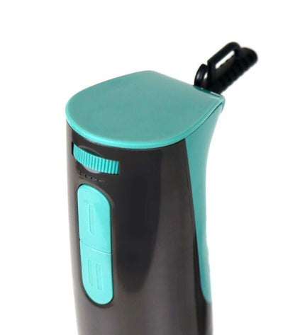 JATA JEBT1790 hand blender in blue and black with 800W power, suitable for home cooking and small electric appliances.