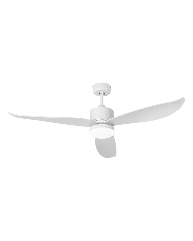JATA plafondventilator met licht in grijs, diameter 132 cm, 40 W, geschikt voor huis en koken.