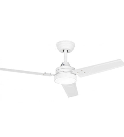 JATA plafondventilator Wit, draagbare airconditioning unit for home and kitchen, with sleek white design and adjustable blades.