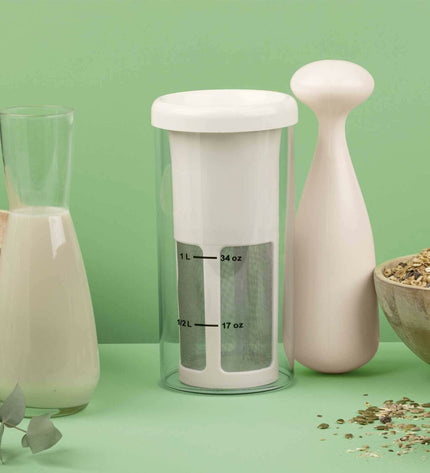 JATA JELV2300 Wit handblender with transparent body for kitchen use, small electric appliance for blending tasks