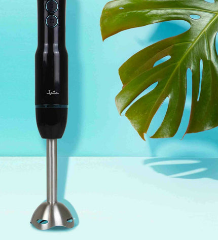 JATA Handblender JEBT1906 in black with 500W power, small kitchen appliance for blending and mixing.