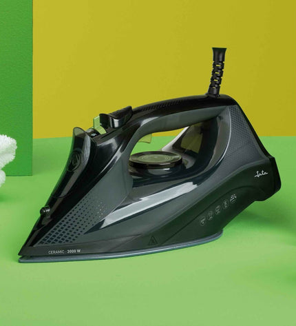 JATA JEPL2401 steam iron for household use, with a sleek design and temperature control, suitable for fabric ironing.