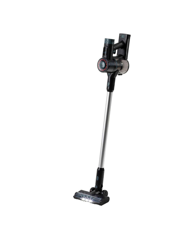 JATA JEAP1629 steel vacuum cleaner for home cleaning, showing a sleek, modern design with attachments for floor and window cleaning.