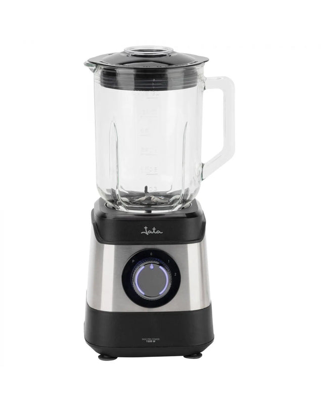JATA JEBT3855 1500W black and steel hand mixer with 1.8L bowl for kitchen use, compact and powerful electric kitchen appliance