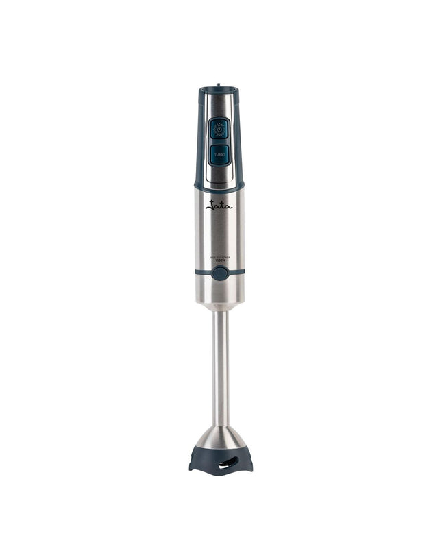 JATA JEBT1854 hand blender in gray with 1500W power, suitable for home cooking and small electric kitchen appliances.