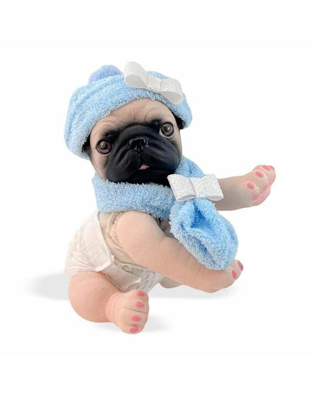Soft plush toy of a brown and white dog from Berjuan Anireal Hond collection, 35 cm, perfect for cuddling and play.