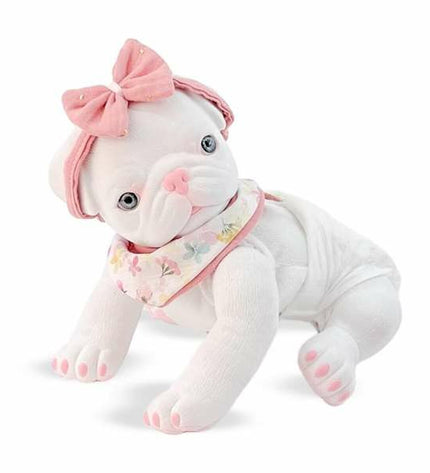 Soft white Berjuan Anireal plush dog toy, 35 cm, cuddly stuffed animal for children in the speelgoed en games category.