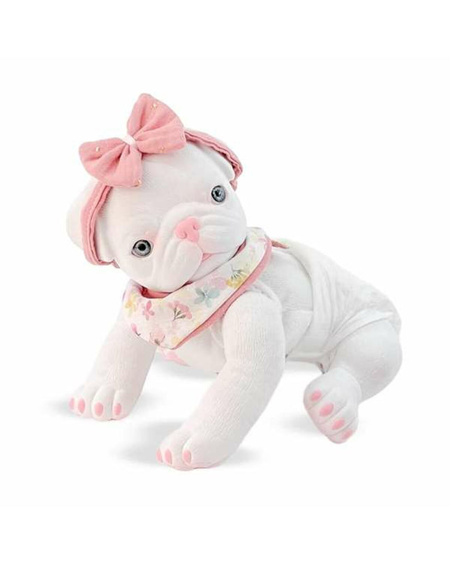 Soft white Berjuan Anireal plush dog toy, 35 cm, cuddly stuffed animal for children in the speelgoed en games category.