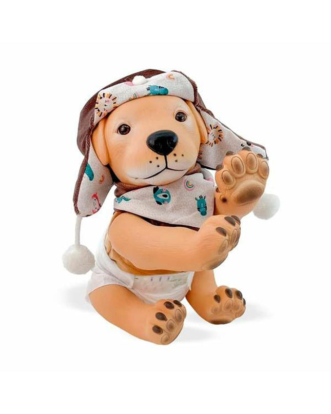 Soft plush toy Berjuan Anireal Hond, 35 cm, cuddly stuffed animal ideal for children, featuring realistic dog details.