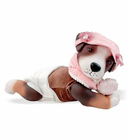 Soft plush toy of a dog from Berjuan Anireal Hond collection, 35 cm tall, perfect for cuddling and play.