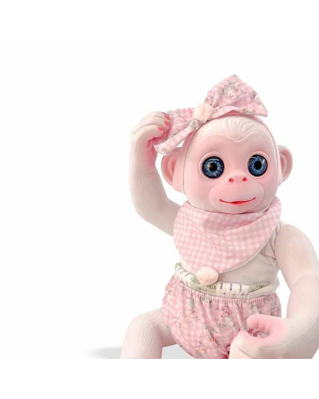 Soft plush monkey toy from Berjuan, 35 cm tall, with detailed features, designed for cuddling and play.