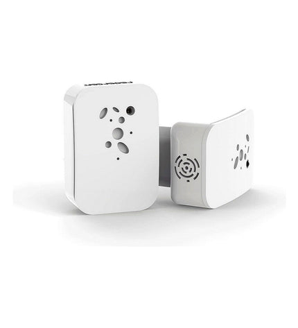 Radarcan luchtzuiveraar in wit, draagbare airconditioning apparaat voor huis en koken, compact 4.6x2.8x7.5 cm.