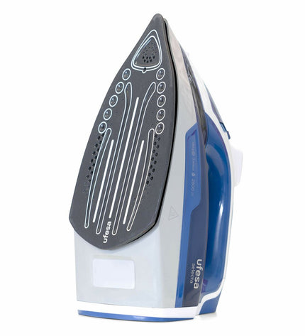 UFESA PV3285 steam iron with 2800W power, featuring a sleek design suitable for home ironing and steaming tasks.