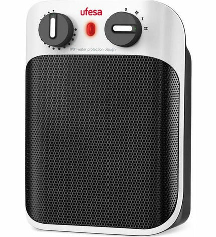 UFESA CC1800IP white and black portable heater and air conditioner with 1800W power, suitable for home and kitchen use.