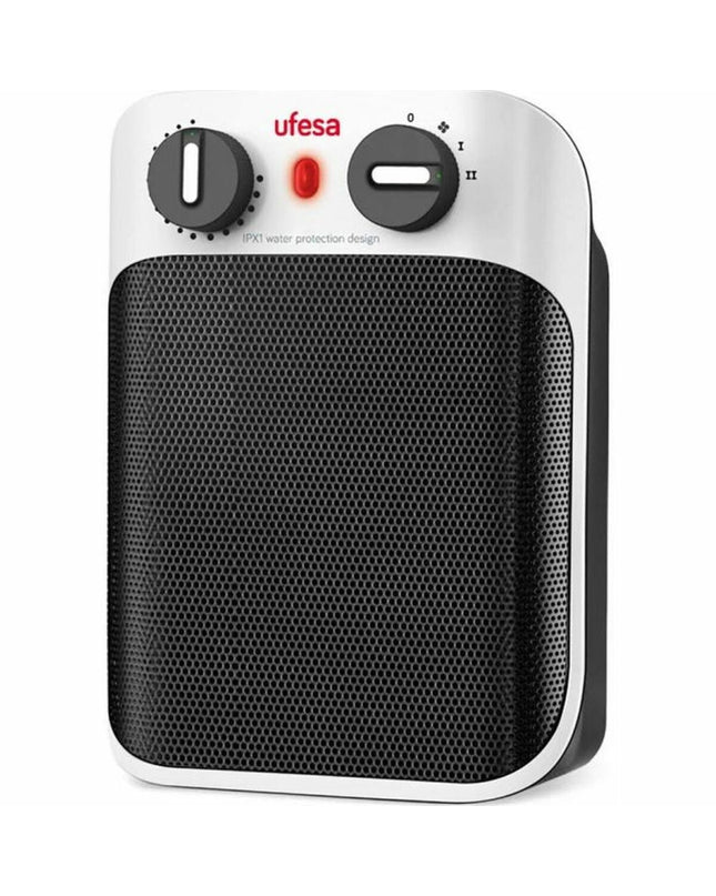 UFESA CC1800IP white and black portable heater and air conditioner with 1800W power, suitable for home and kitchen use.