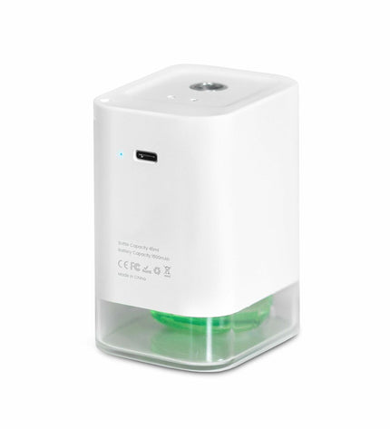 UFESA DM45P alcohol dispenser for bathroom and home use, with sleek white design and easy-to-use dispensing nozzle.
