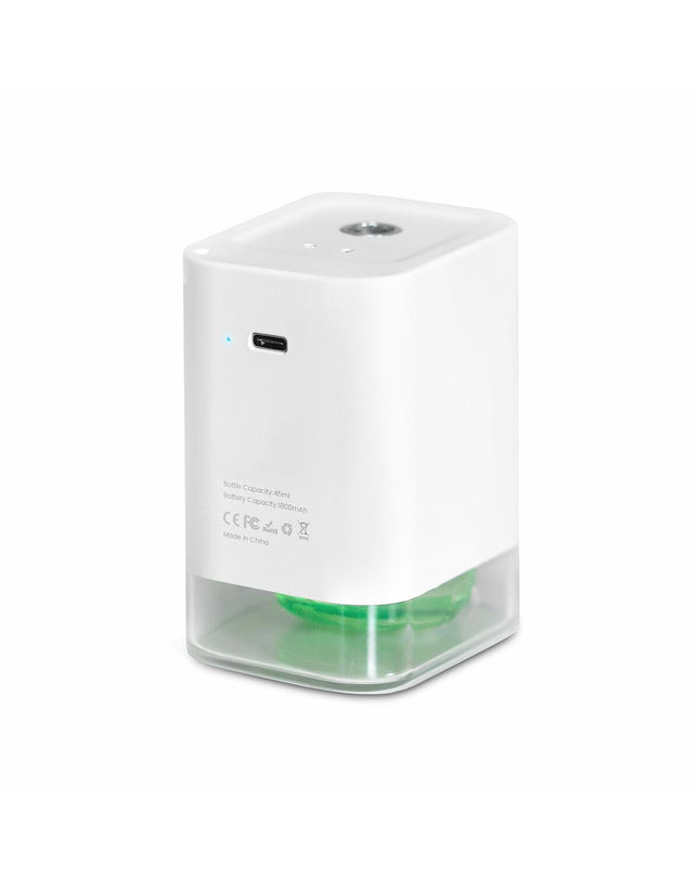 UFESA DM45P alcohol dispenser for bathroom and home use, with sleek white design and easy-to-use dispensing nozzle.