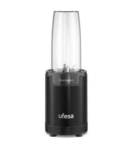 UFESA 70205397 black 900W handheld mixer with beaters, compact design for home cooking and baking tasks.
