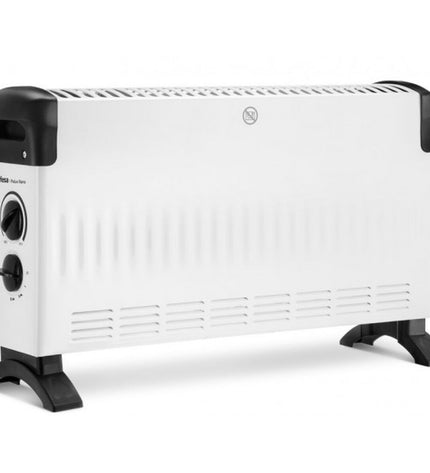 UFESA Polux Nano portable digital heater with 1800W, compact home heating and cooling appliance, front view with display controls.
