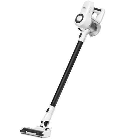UFESA Artica 1200W steel vacuum cleaner for home cleaning, showing the sleek design and power cord, ideal for floor and window cleaning.