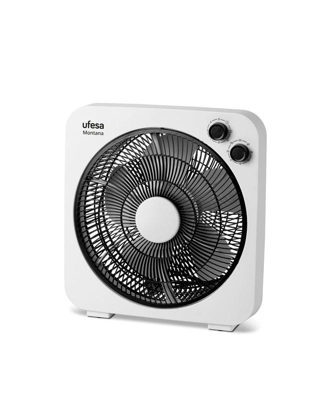 UFESA Montana 45W portable fan for home and kitchen, compact air conditioner with adjustable settings and modern design.