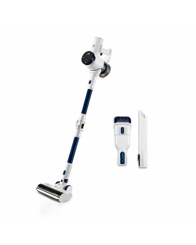 UFESA Steelstofzuiger 81406026 with 300W power, handheld vacuum for home cleaning, shown with hose and attachments.