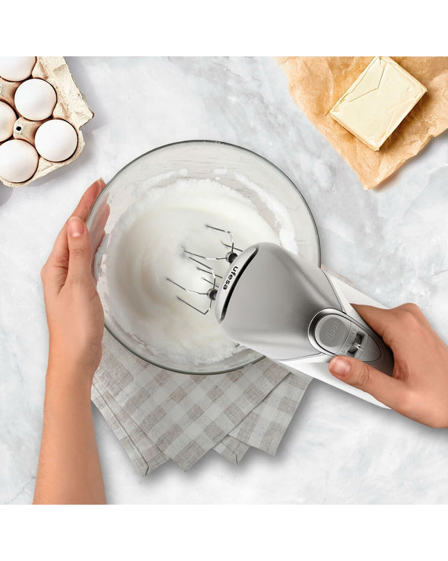UFESA Blender en Deegmixer in wit en grijs, compact keukenapparaat voor mixen en deeg kneden, huis en koken kleine elektrische apparaat