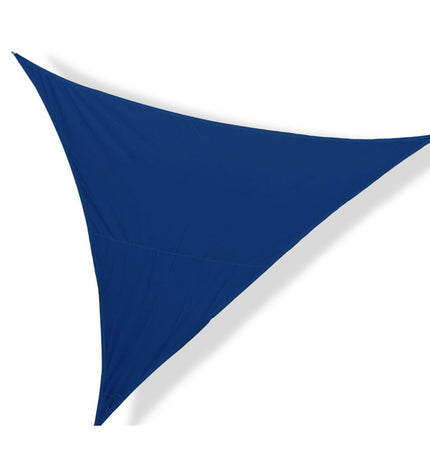 Blue Zonnetent 5x5x5 cm from BigBuy Outdoor, triangular shape, suitable for camping and outdoor activities, shown in the image.