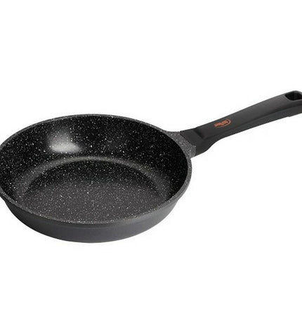 Black Inoxibar aluminium pan with 18cm diameter, suitable for home cooking, shown with a smooth, non-stick interior and sturdy handle.