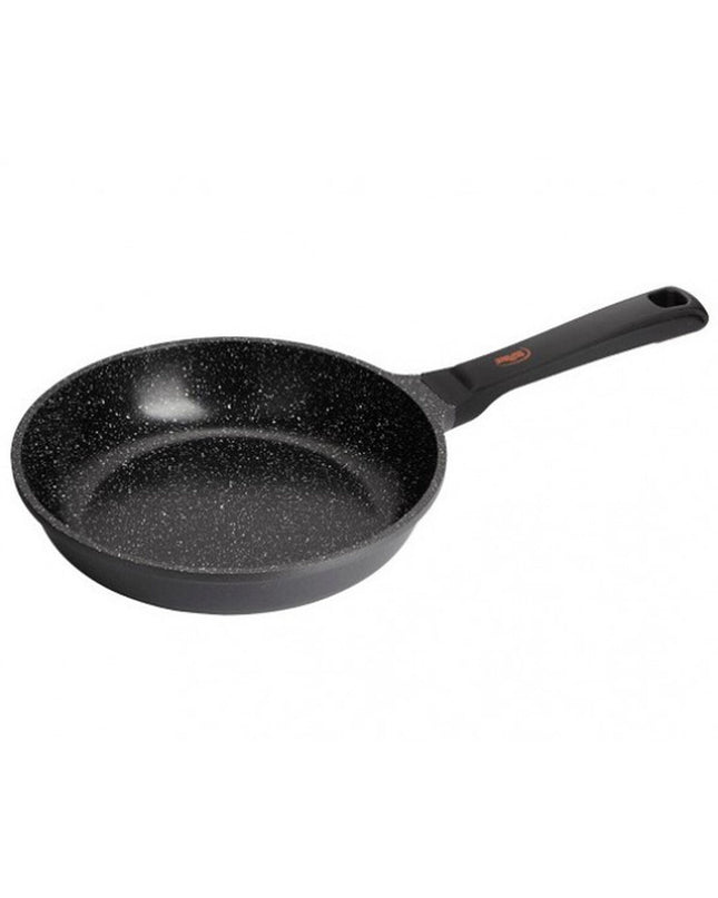 Black Inoxibar 18123 aluminium pan with 22cm diameter, suitable for home cooking and kitchen use.